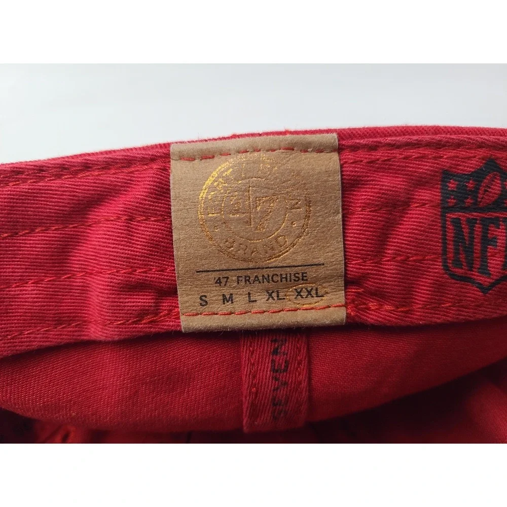 New England Patriots 47 Brand Franchise‎ Fitted XXL Hat Cap 2XL NFL Football Red